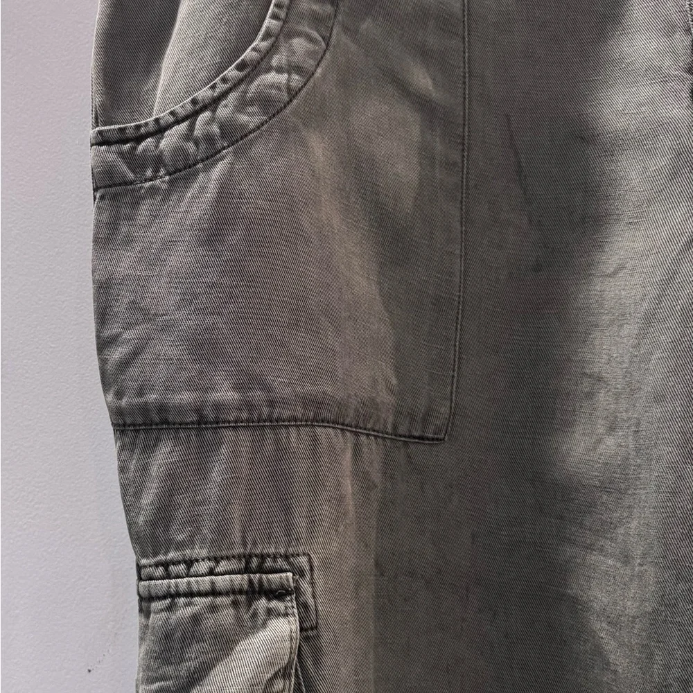 Sanctuary Cargo Wide Leg Standard Rise Utility Pants - Picture 4 of 9